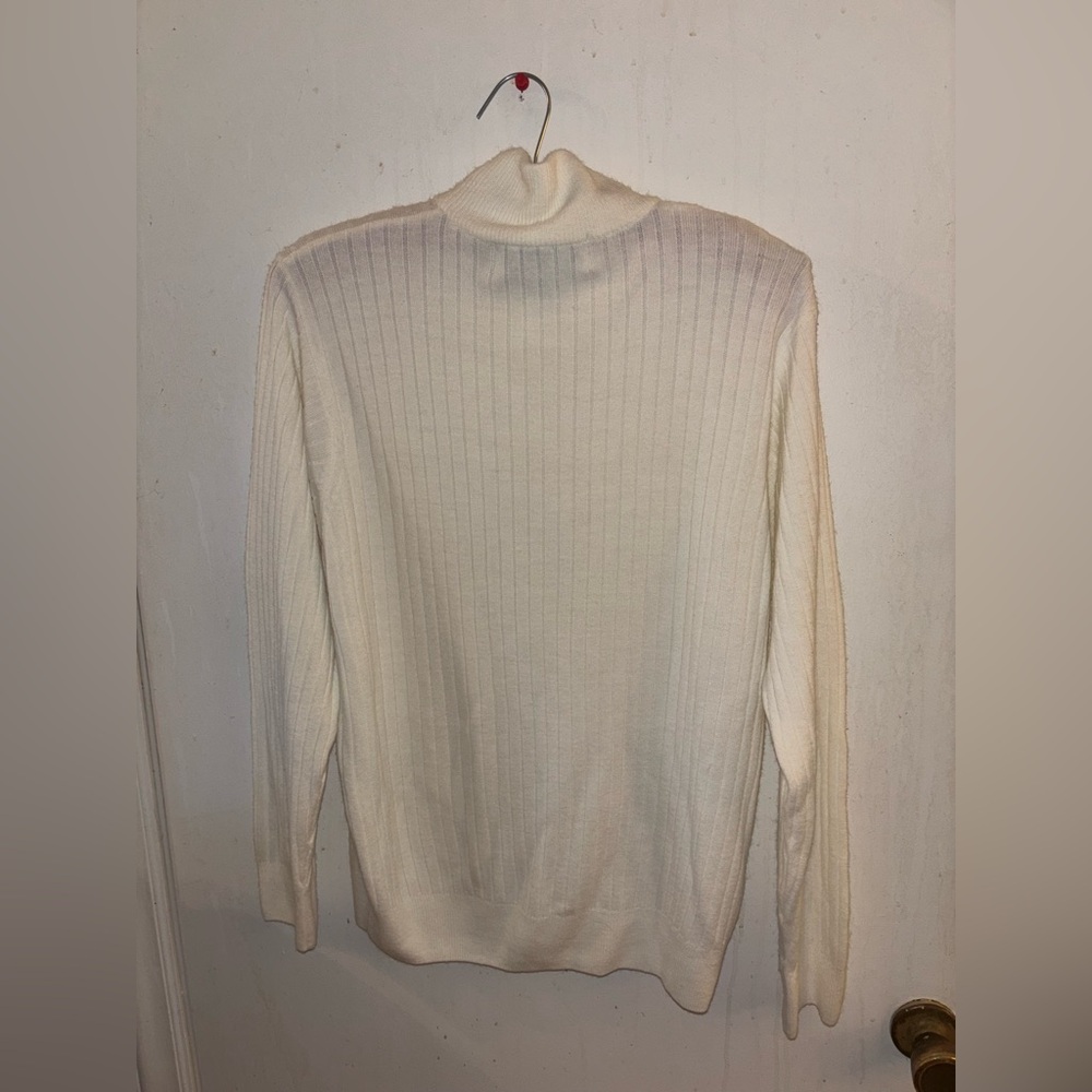70s cream color knit sweater